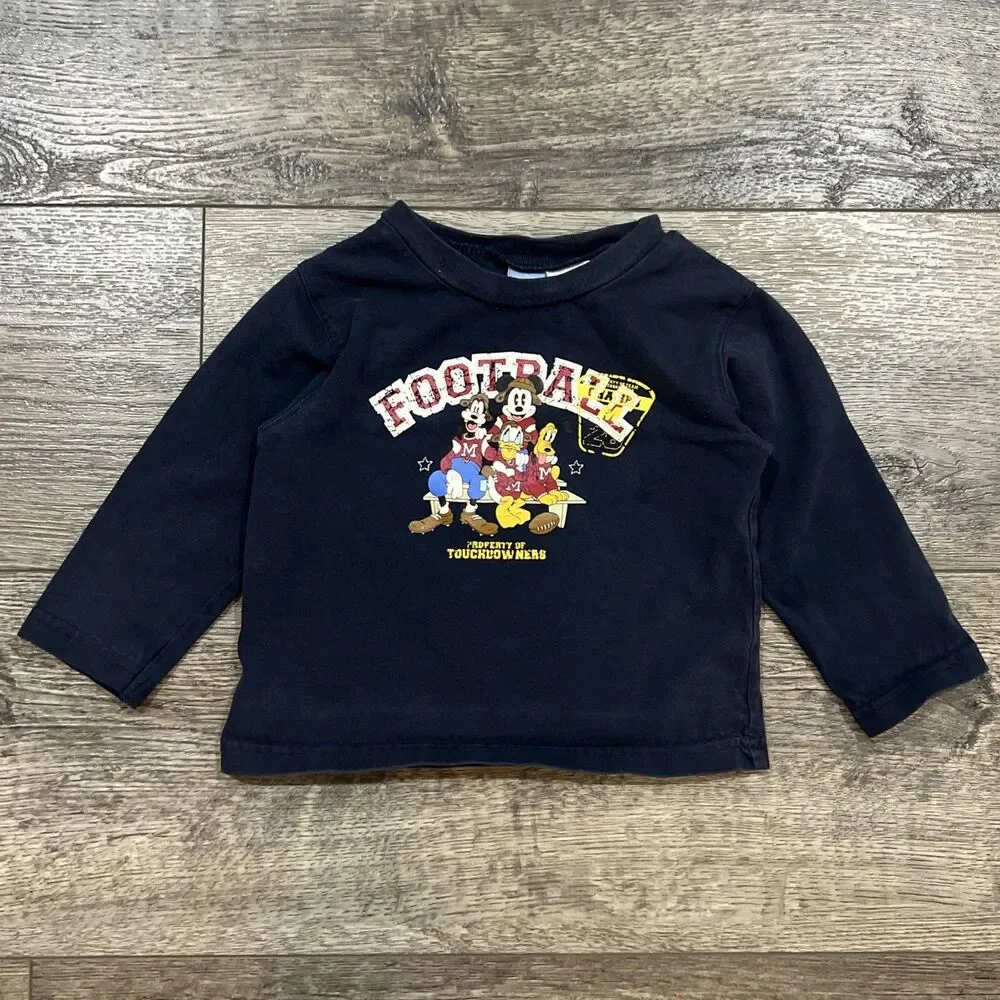 Vintage Y2K Wonderful World Of Disney Football Property Of Touchdowns Baby 24 Mo